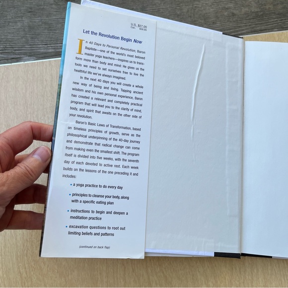 40 Days To Personal Revolution Hardcover Book By Baron Baptiste - Picture 4 of 15